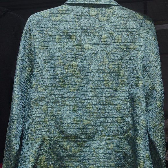 TEAL, BLUE & GREEN jacket from Rafael Essentials size 12 - EUC - Picture 3 of 3